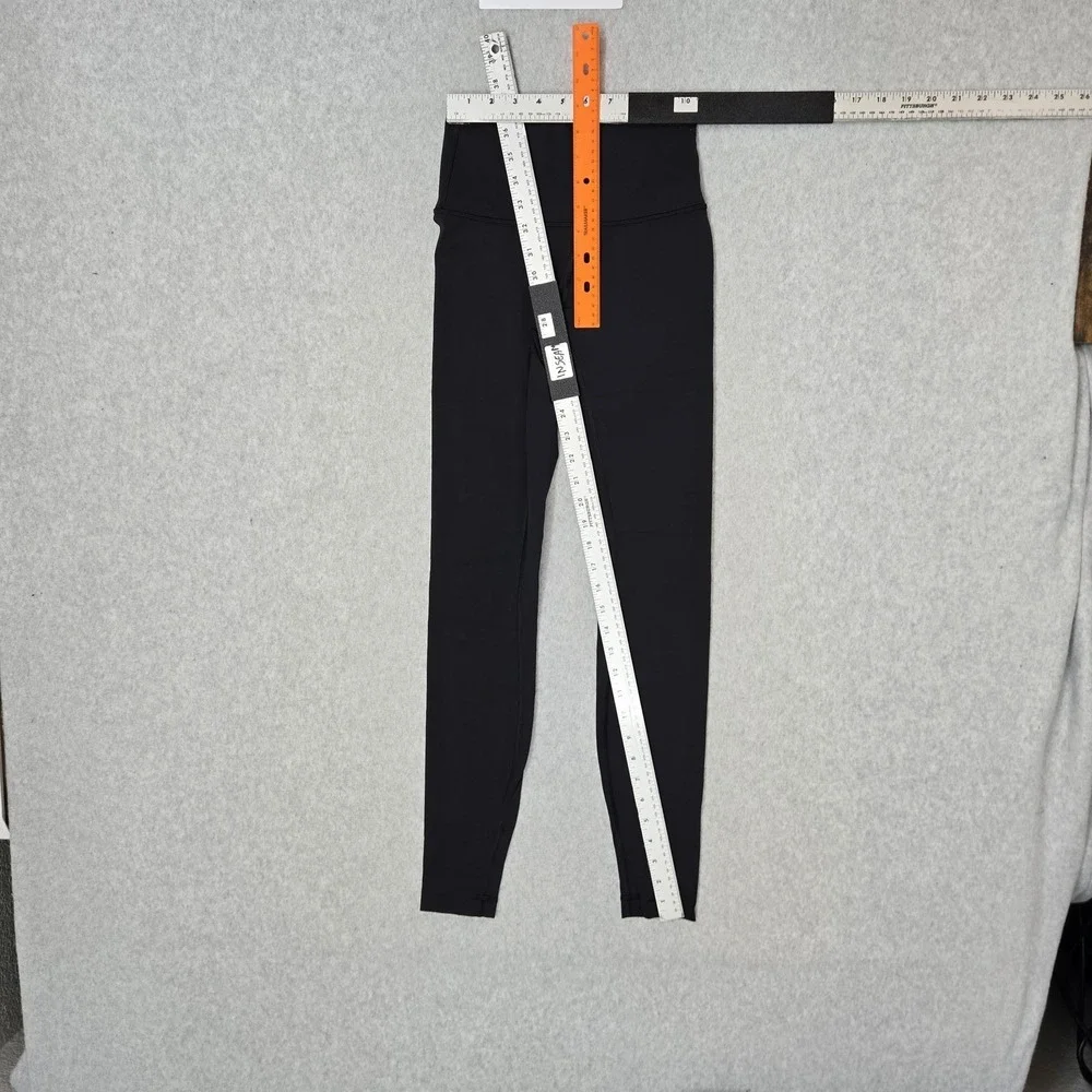 Lululemon Women Activewear Pants 2 Black Wunder Under Legging Yoga Slim 28